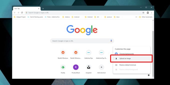 How To Change The New Tab Page Background In Chrome