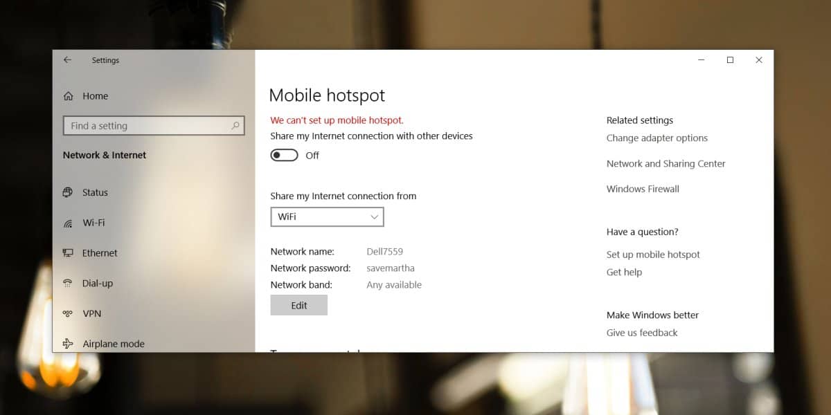 How To Fix We Can T Set Up Mobile Hotspot On Windows
