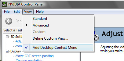 How To Remove Nvidia Control Panel From Desktop Right Click Context Menu