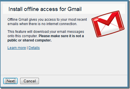 install offline for gmail