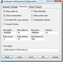 link examiner harvester options