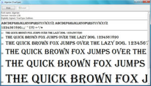 Exploring Windows 7 Font Manager