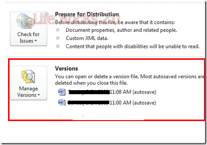 how to turn on autosave in word 2010