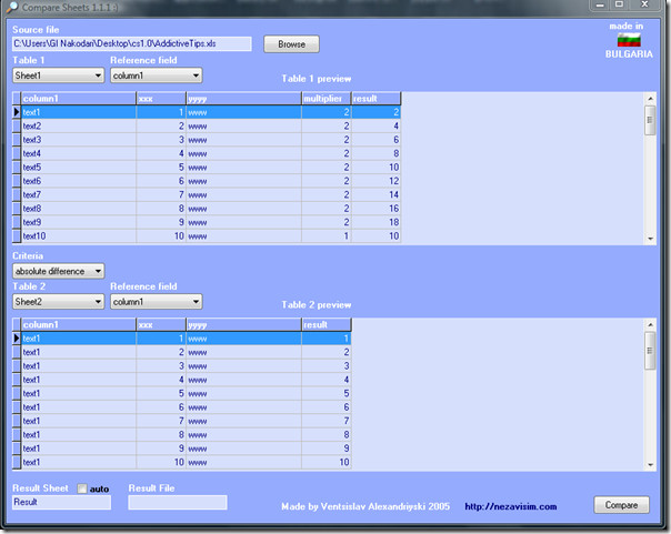 compare-two-excel-tables