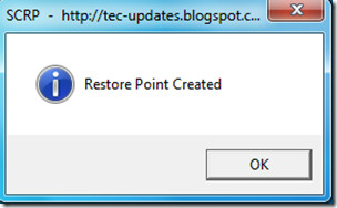 Restore Point Creater