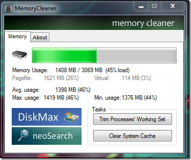 Free Windows RAM - Cleaner