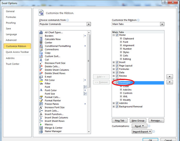 How To Show Developer Tab In Excel 2010 Freakspolre