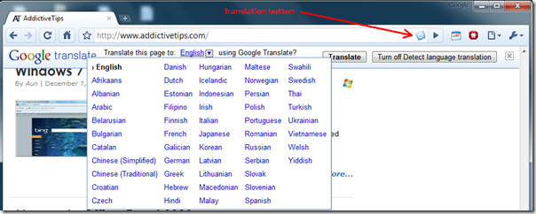 Panel перевод. Google Translate xrom.