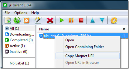 open all magnetic torrent link once