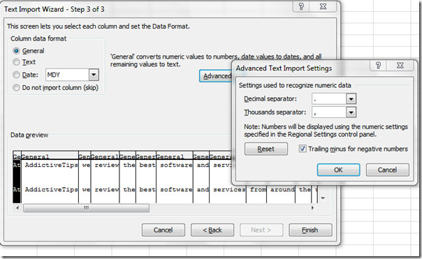 Import Document Text File Into Excel 2010 Work Sheet