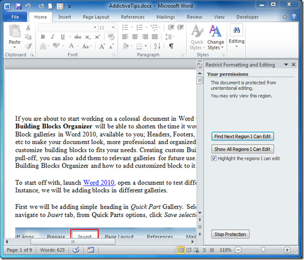 Tamaenterprises blogg se Restrict Editing In Word