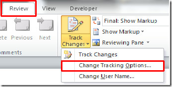 word for mac change user name for track changes