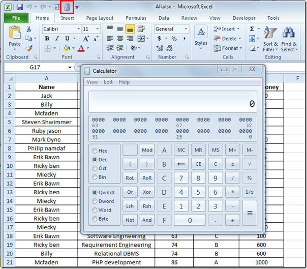 Add Calculator In Excel 2010