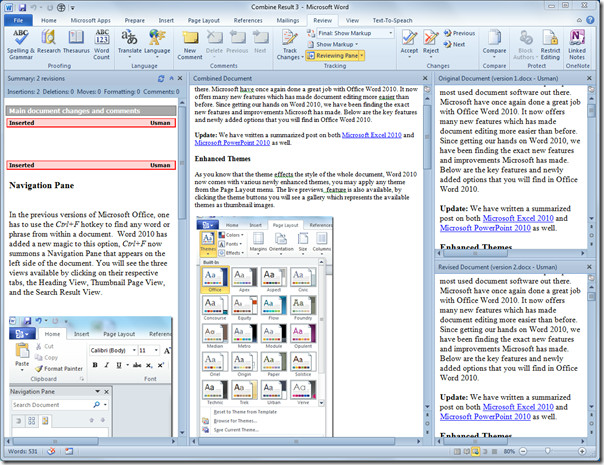 combine-different-versions-of-two-documents-in-word-2010