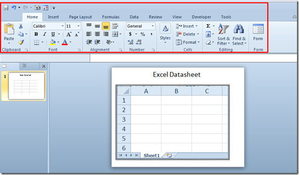 Как перенести таблицу из excel в презентацию powerpoint