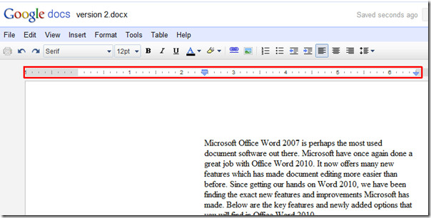 Google Docs Margin Ruler Image Handling Comments