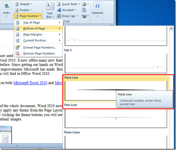 how to insert page number and running head in word 2010