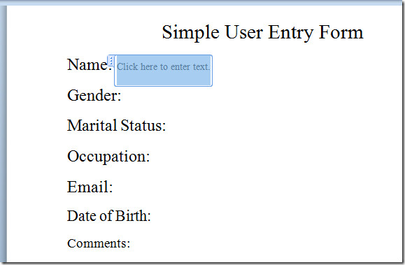 Inserting Form Fields In Word Youtubeluli