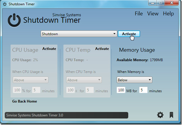 shutdown timer windows 7