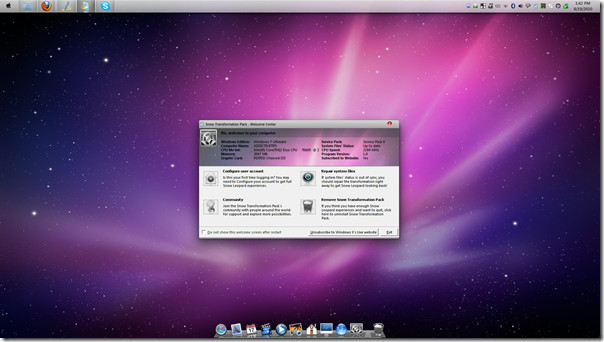 mac os windows 7 transformation pack