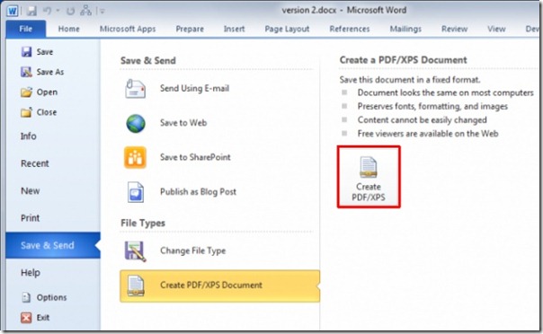 How To Change My Word Document To Pdf Nasvewi