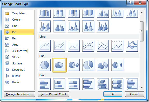 How To Change Chart Type In Excel Vba