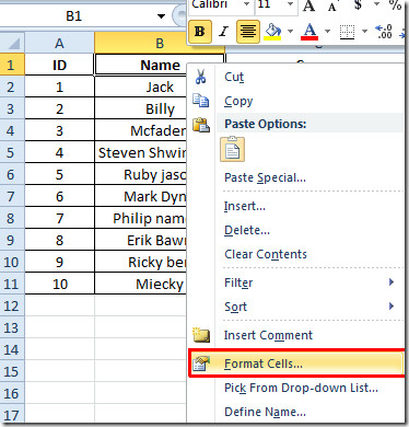 Excel 2010: Change Orientation Of Text In Cell