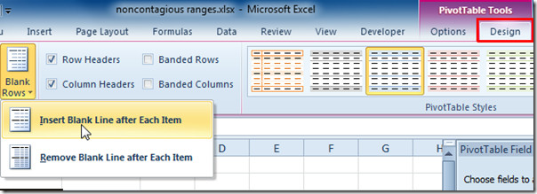 Change Pivot Table Report Layout Forms In Excel 2010