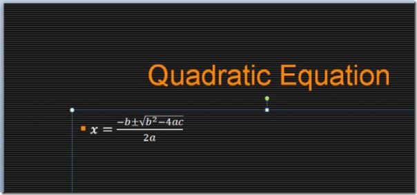 Insert Mathematical Equations In PowerPoint 2010 Presentation