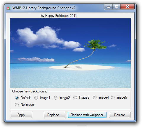 How To Set An Image As Windows Media Player 12 Library Background