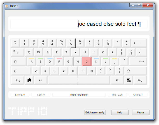 Tip10 - Free Touch Typing Tutor For Windows, Mac And Linux