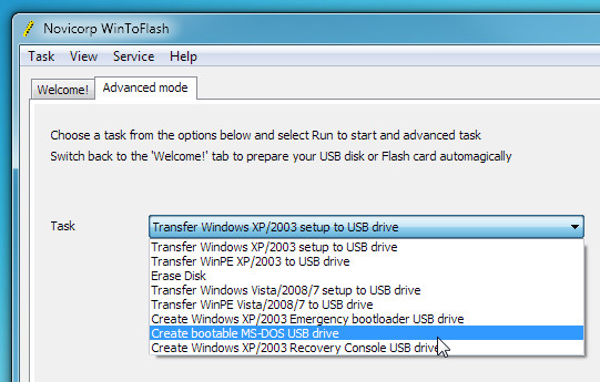 xp recovery console usb stick