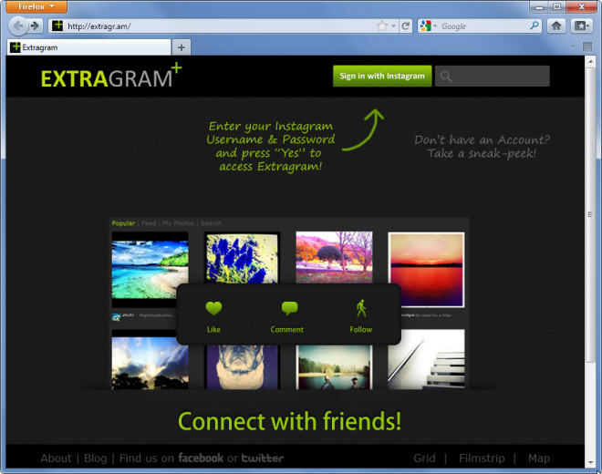Extragram - Mozilla Firefox