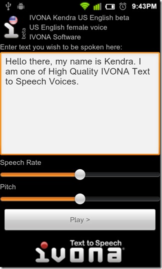 Ivona 2 Text To Speech Voices 1.6.70