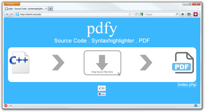 pdfy - Source Code . Syntaxhighlighter . PDF - Mozilla Firefox