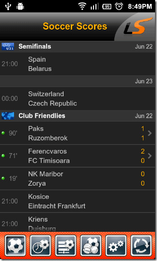 Official LiveScore App Brings Live Sports Scores To Android