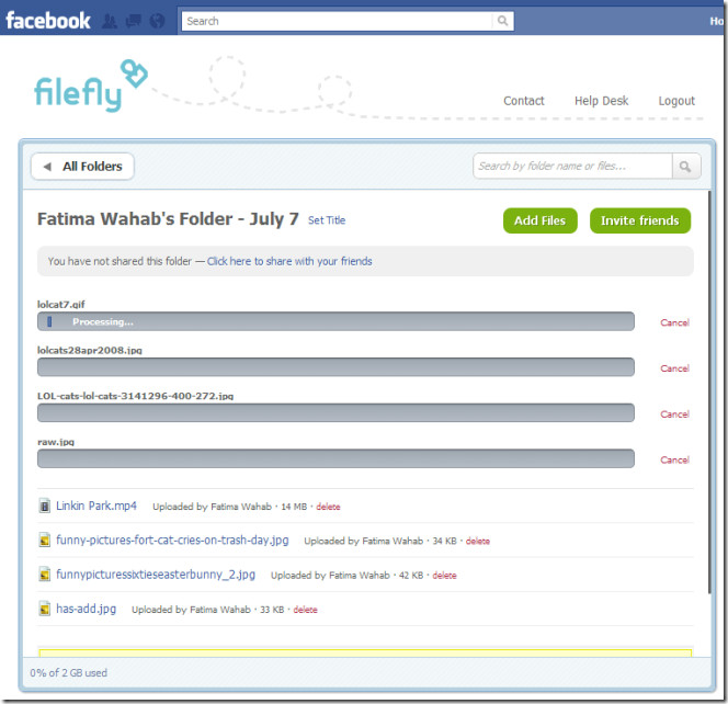 filefly upload files