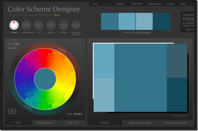 Color Scheme Designer