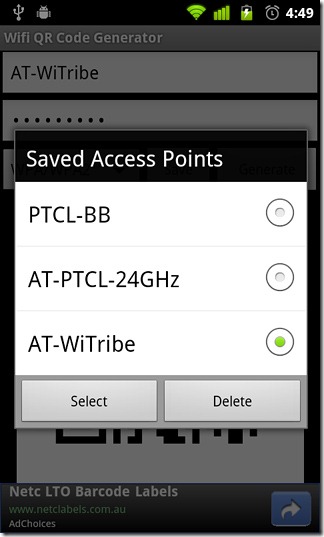 Saved-Access-Points