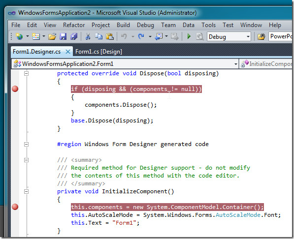 BreakAll Sets Breakpoint In Every Access To Class [Visual Studio 2010]