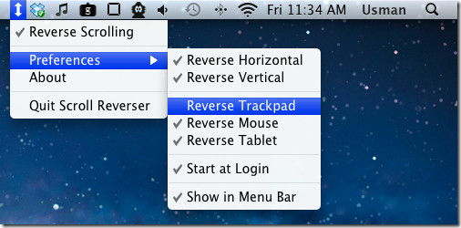 scroll reverser for mac os x