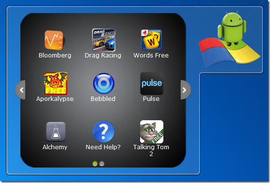 Bluestacks App Tray