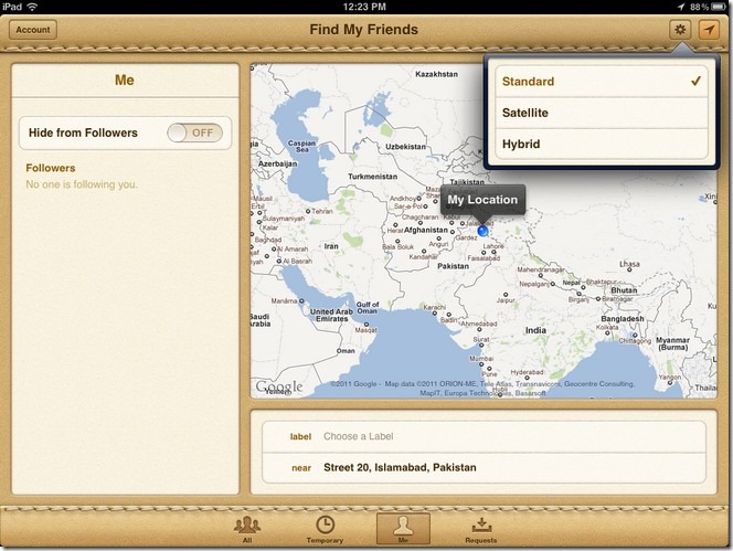 Find My Friends iOS5