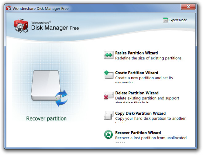 Wondershare Disk Manager Free