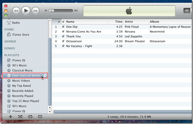 Smarts: Add Custom 'Smart Playlists' To iTunes In Mac