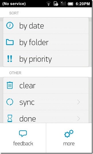 android todo list sync with anytime organizer