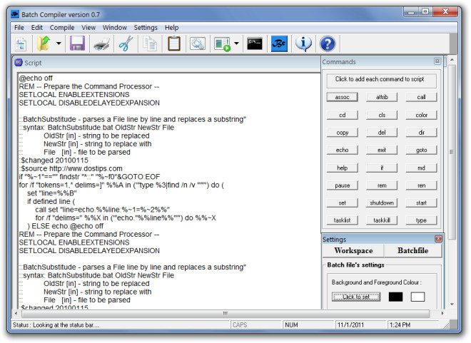 Batch Compiler version 0.7