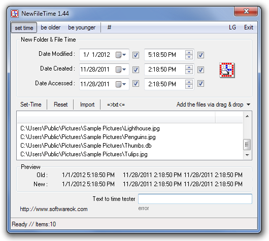 download NewFileTime 7.14 free