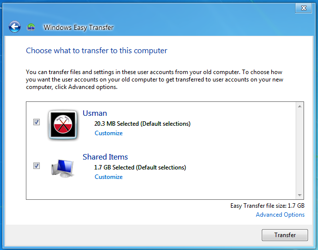 Transfer Files, User Profiles & Settings From Windows 7 To Windows 8