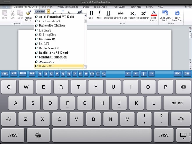 how to copy and paste to word document in android tablet